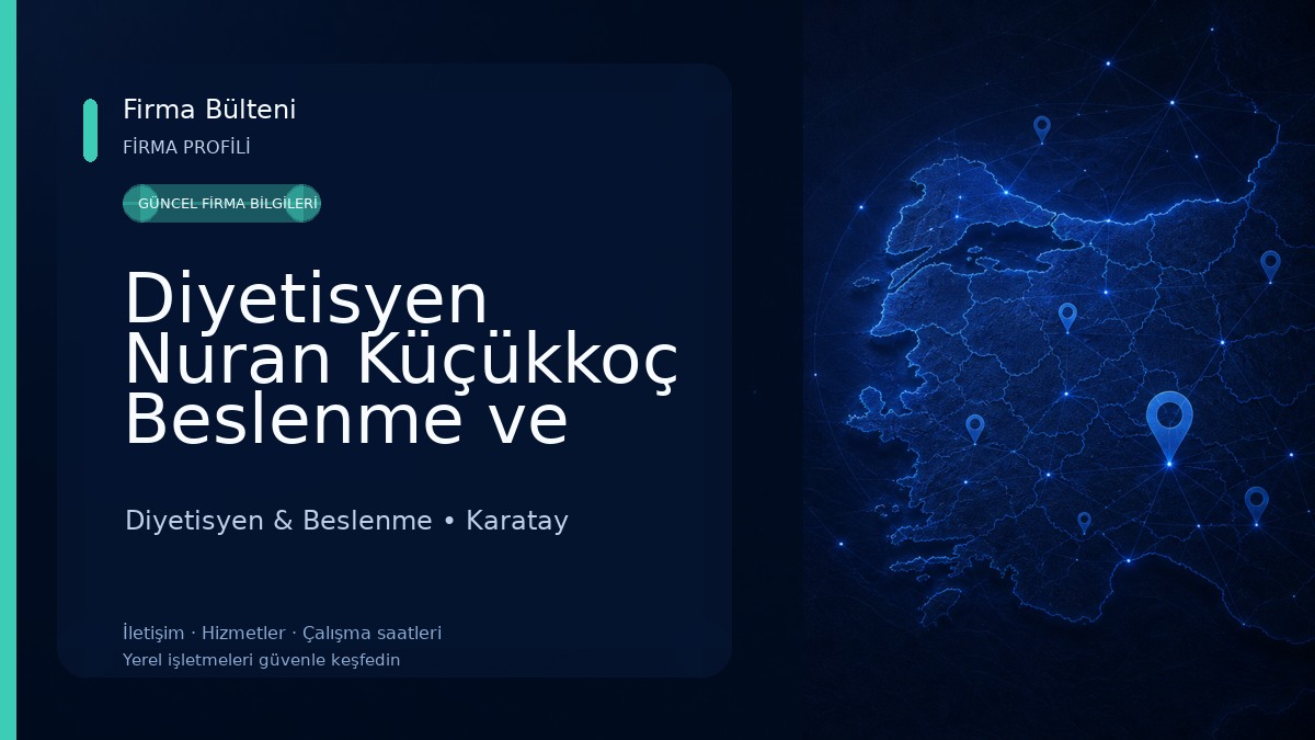Diyetisyen Nuran Küçükkoç Beslenme ve Diyet Danışma Merkezi Diyetisyen & Beslenme