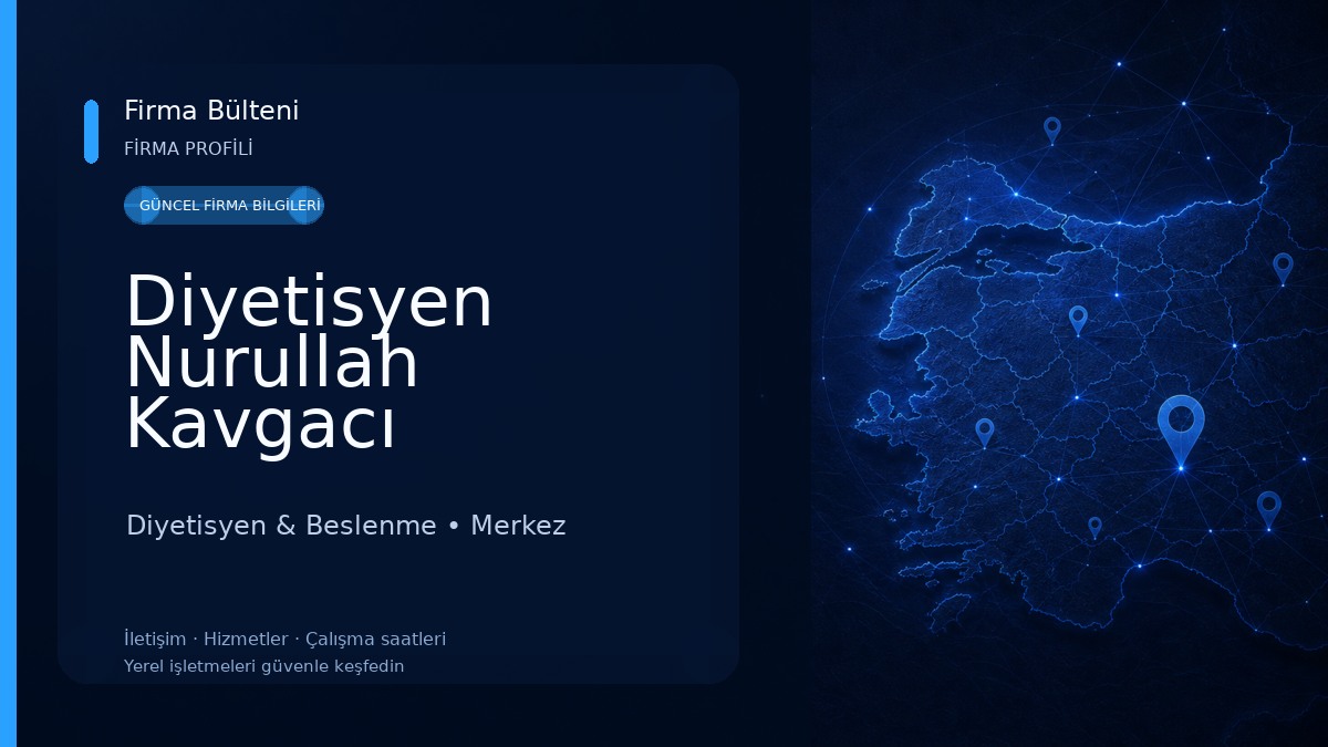 Diyetisyen Nurullah Kavgacı Diyetisyen & Beslenme