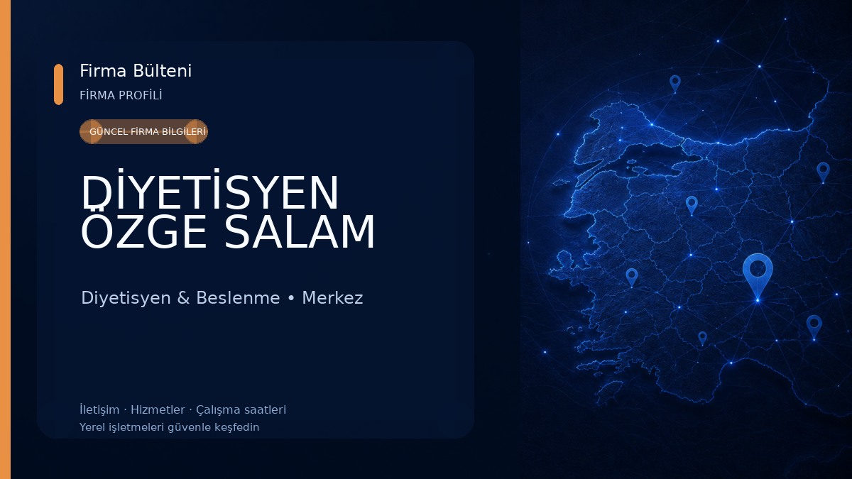 DİYETİSYEN ÖZGE SALAM Diyetisyen & Beslenme