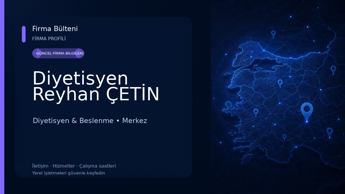 Diyetisyen Reyhan ÇETİN