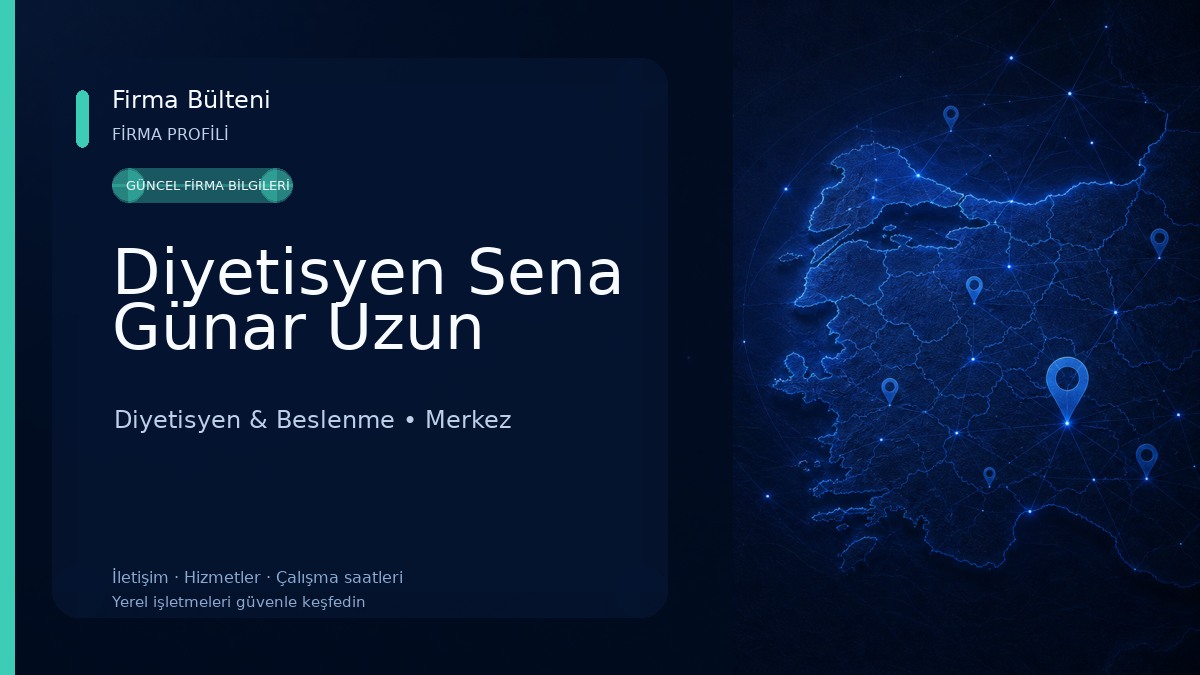 Diyetisyen Sena Günar Uzun Diyetisyen & Beslenme