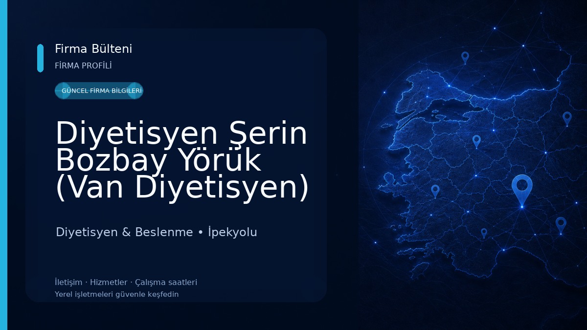 Diyetisyen Şerin Bozbay Yörük (Van Diyetisyen) Diyetisyen & Beslenme
