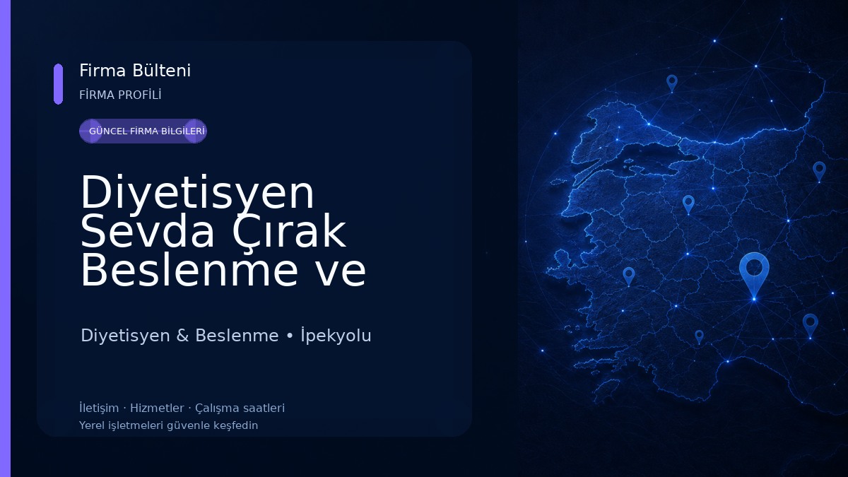 Diyetisyen Sevda Çırak Beslenme ve Diyet Merkezi Diyetisyen & Beslenme