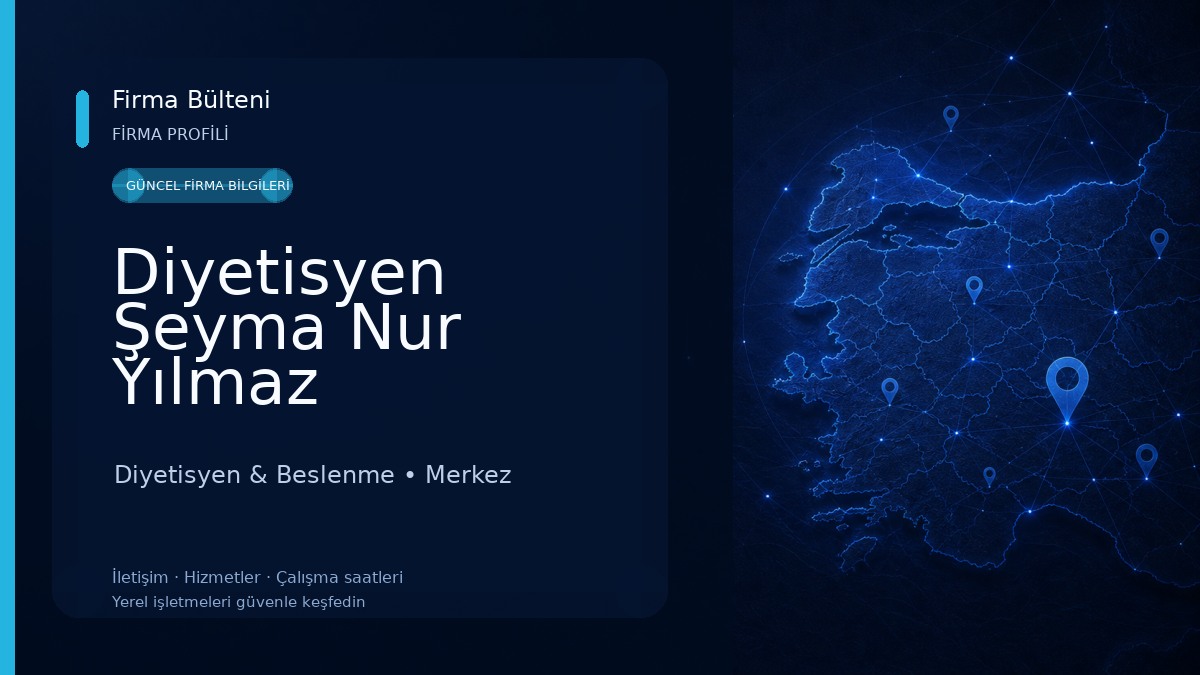 Diyetisyen Şeyma Nur Yılmaz