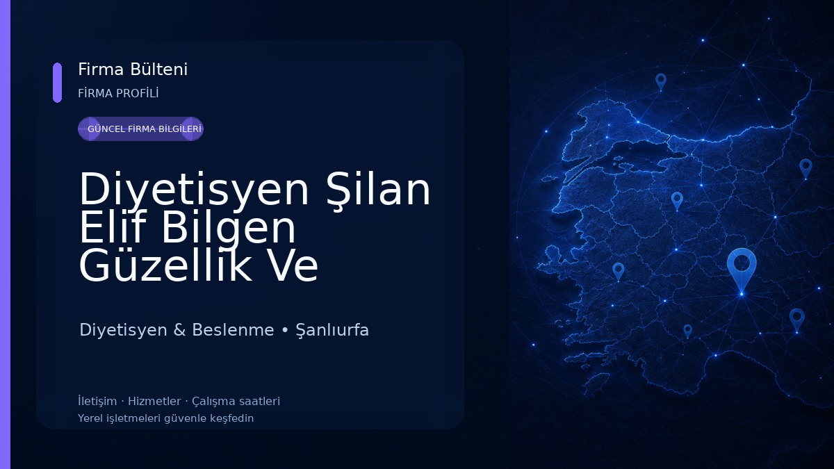 Diyetisyen Şilan Elif Bilgen Güzellik Ve Zayıflama Merkezi