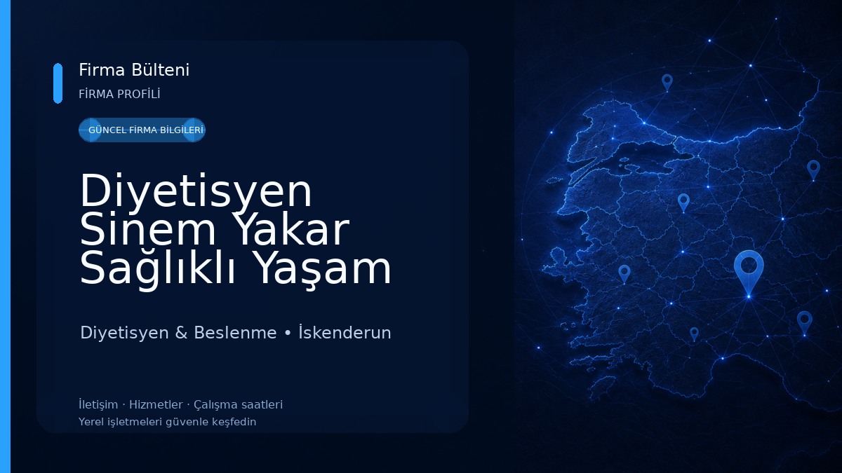 Diyetisyen Sinem Yakar Sağlıklı Yaşam Merkezi Diyetisyen & Beslenme