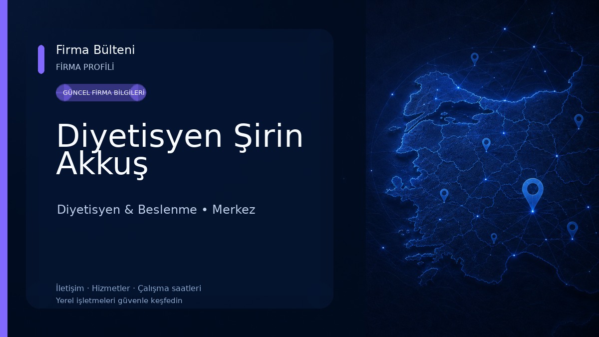 Diyetisyen Şirin Akkuş Diyetisyen & Beslenme