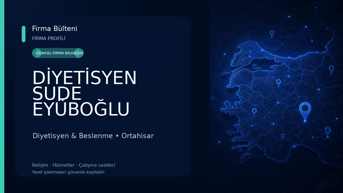 DİYETİSYEN SUDE EYÜBOĞLU BESLENME VE DİYET DANIŞMANLIK MERKEZİ