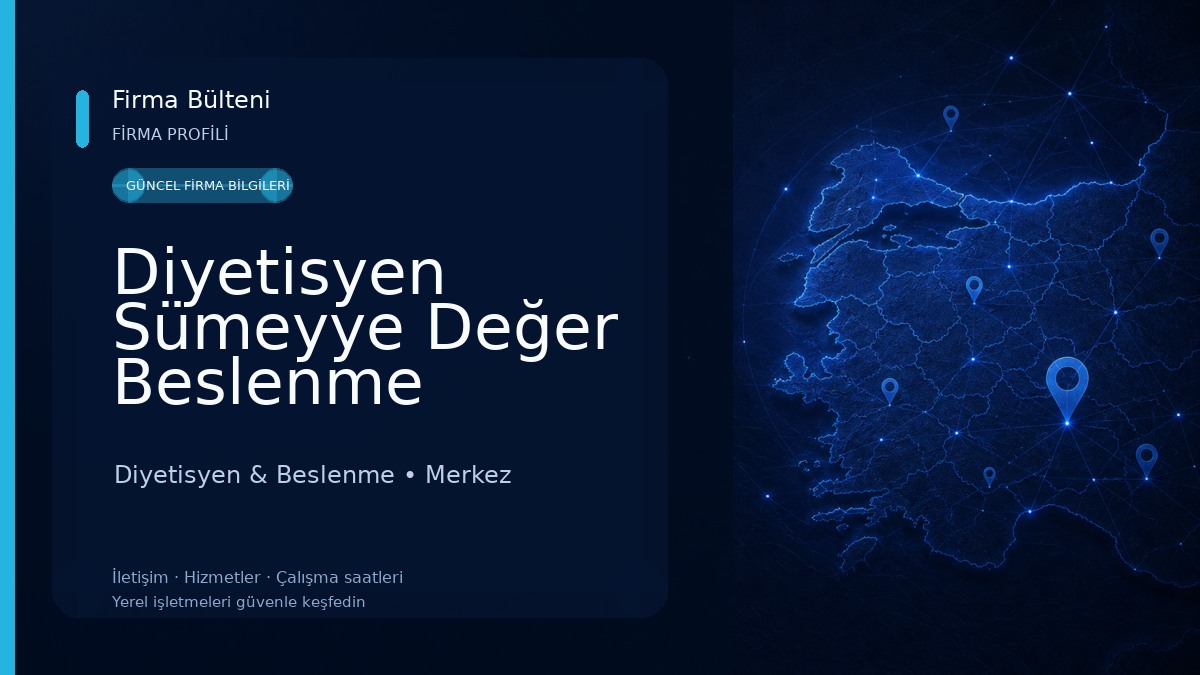 Diyetisyen Sümeyye Değer Beslenme Danışmanlığı 