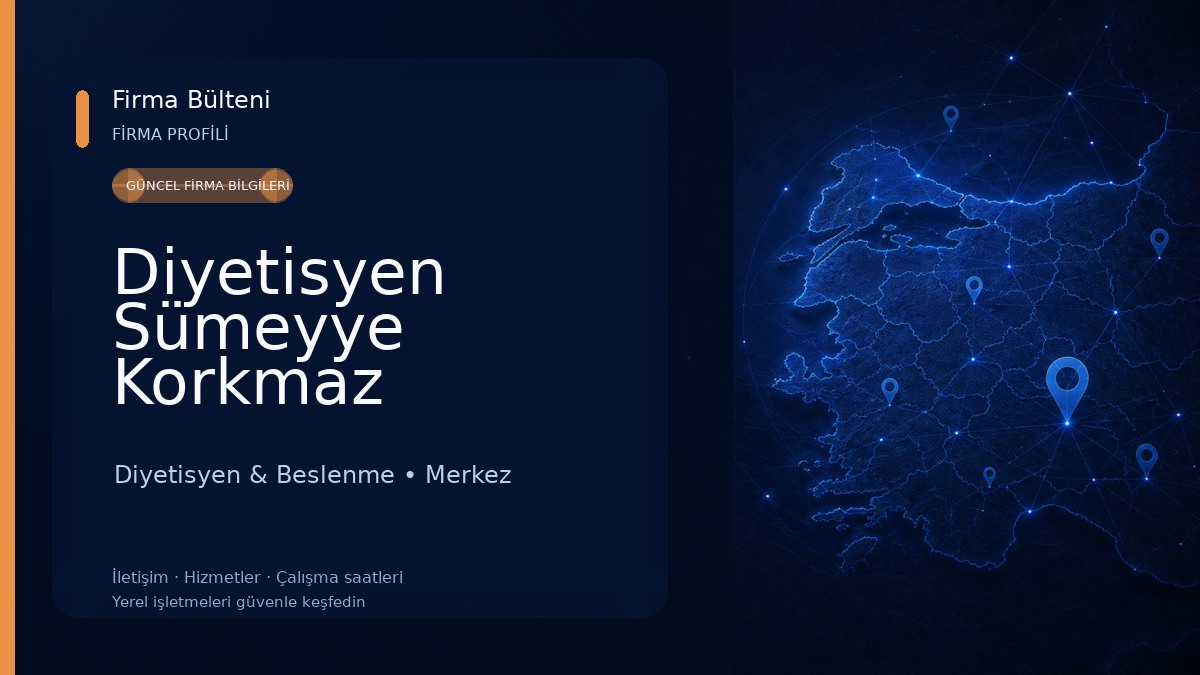 Diyetisyen Sümeyye Korkmaz Diyetisyen & Beslenme