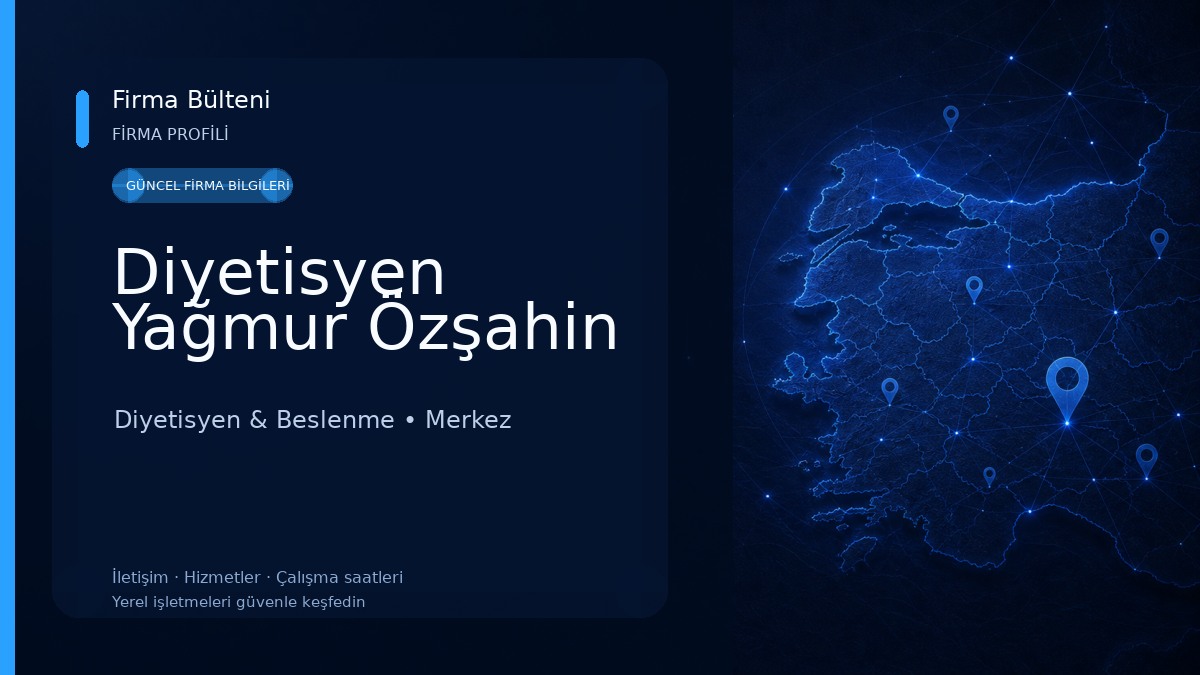 Diyetisyen Yağmur Özşahin