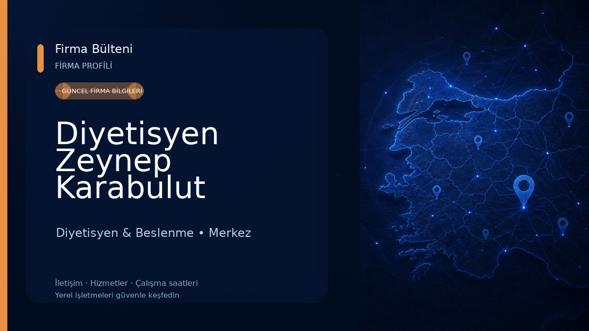 Diyetisyen Zeynep Karabulut Körpeoğlu Diyetisyen & Beslenme