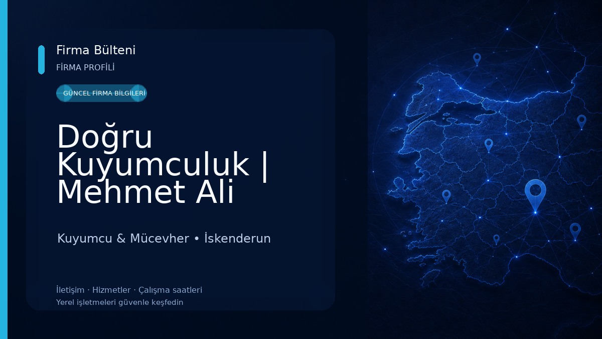 Doğru Kuyumculuk | Mehmet Ali Doğru Kuyumcu & Mücevher