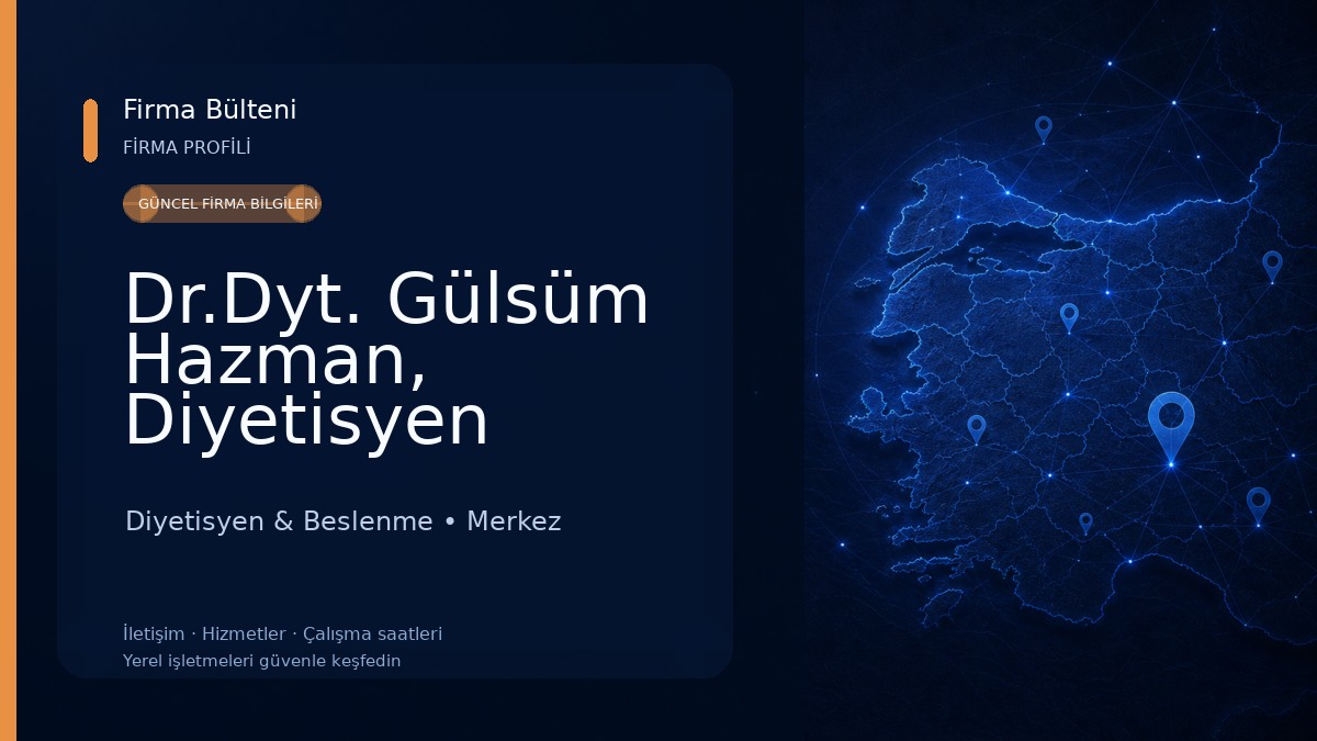 Dr.Dyt. Gülsüm Hazman, Diyetisyen Diyetisyen & Beslenme