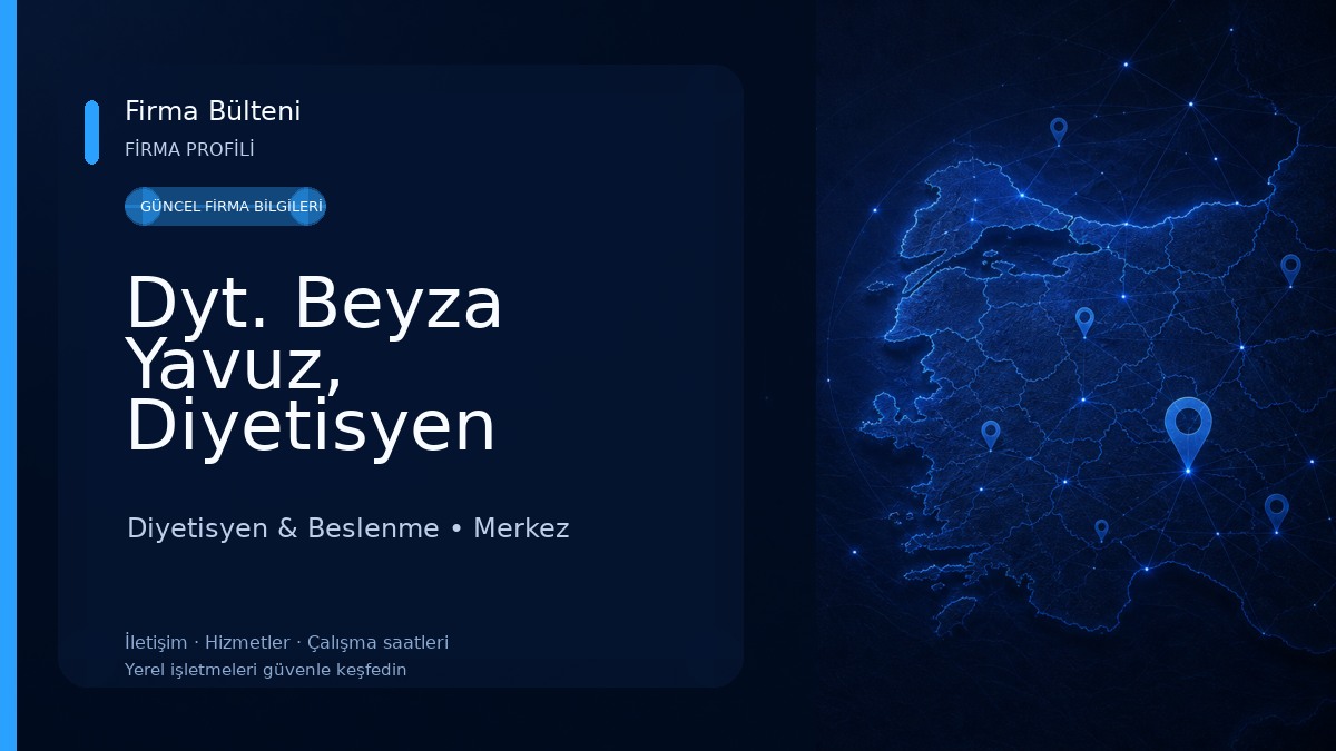 Dyt. Beyza Yavuz, Diyetisyen 
