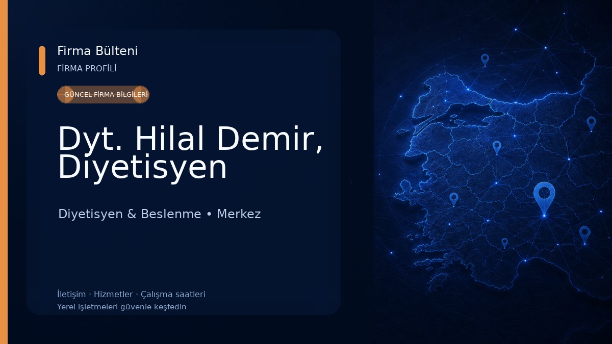 Dyt. Hilal Demir, Diyetisyen Diyetisyen & Beslenme