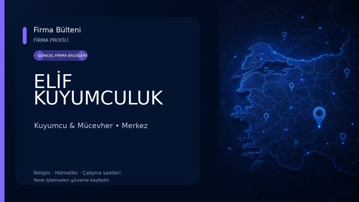 ELİF KUYUMCULUK Kuyumcu & Mücevher
