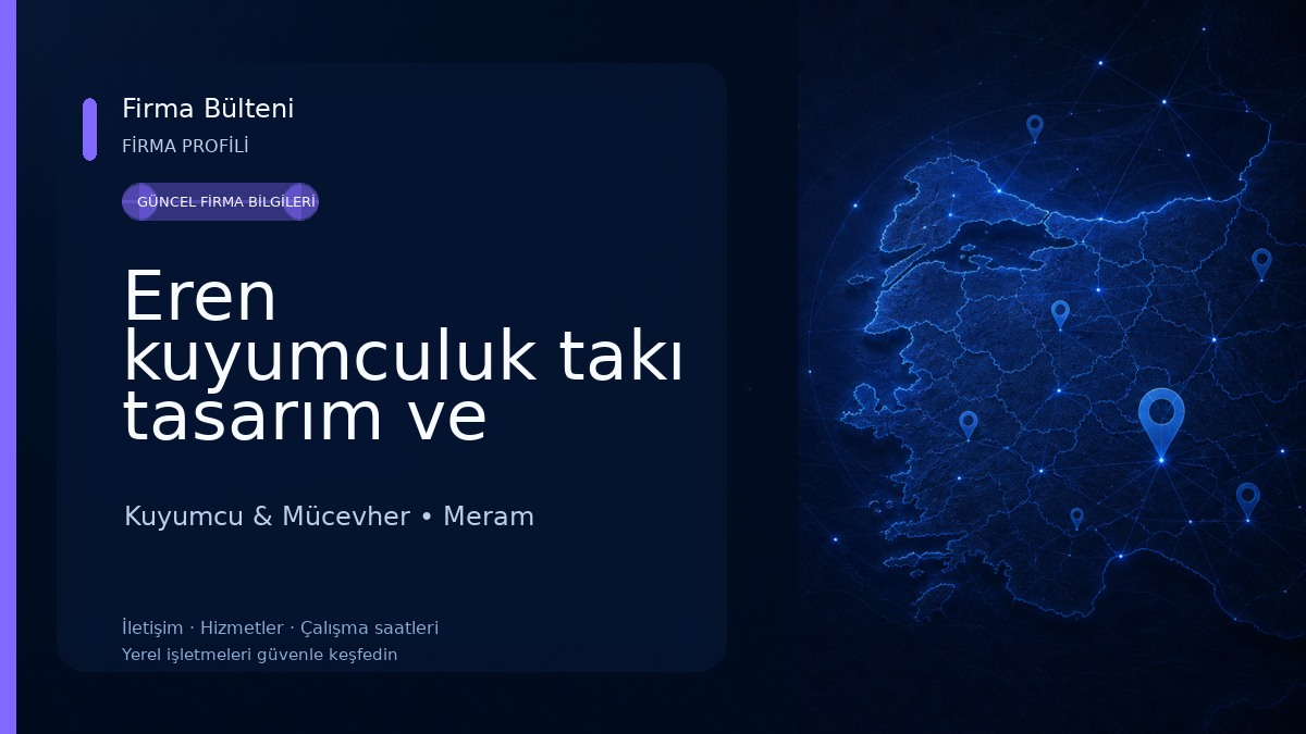 Eren kuyumculuk takı tasarım ve tamir atölyesi Kuyumcu & Mücevher