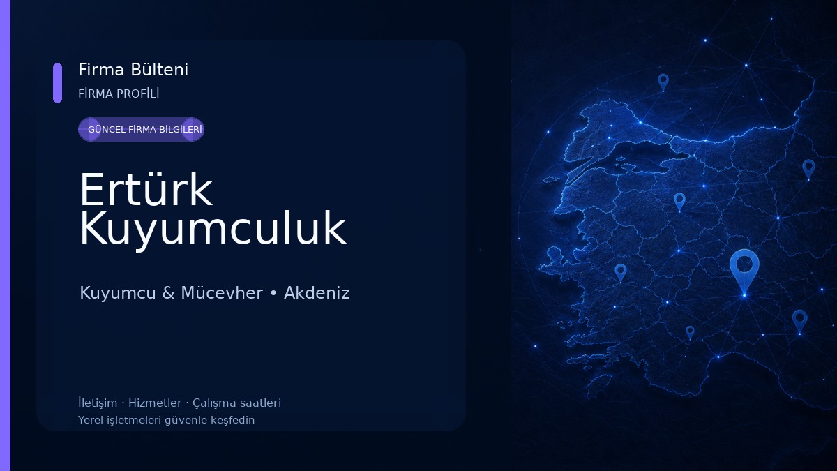 Ertürk Kuyumculuk Kuyumcu & Mücevher