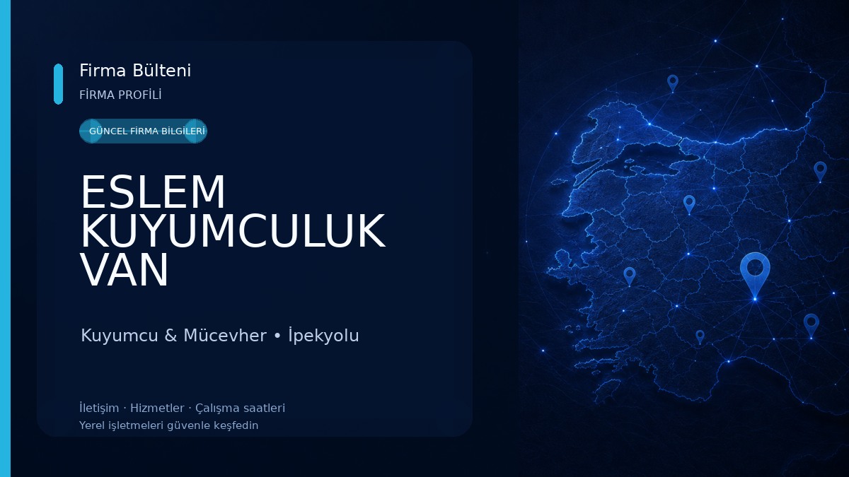 ESLEM KUYUMCULUK VAN Kuyumcu & Mücevher