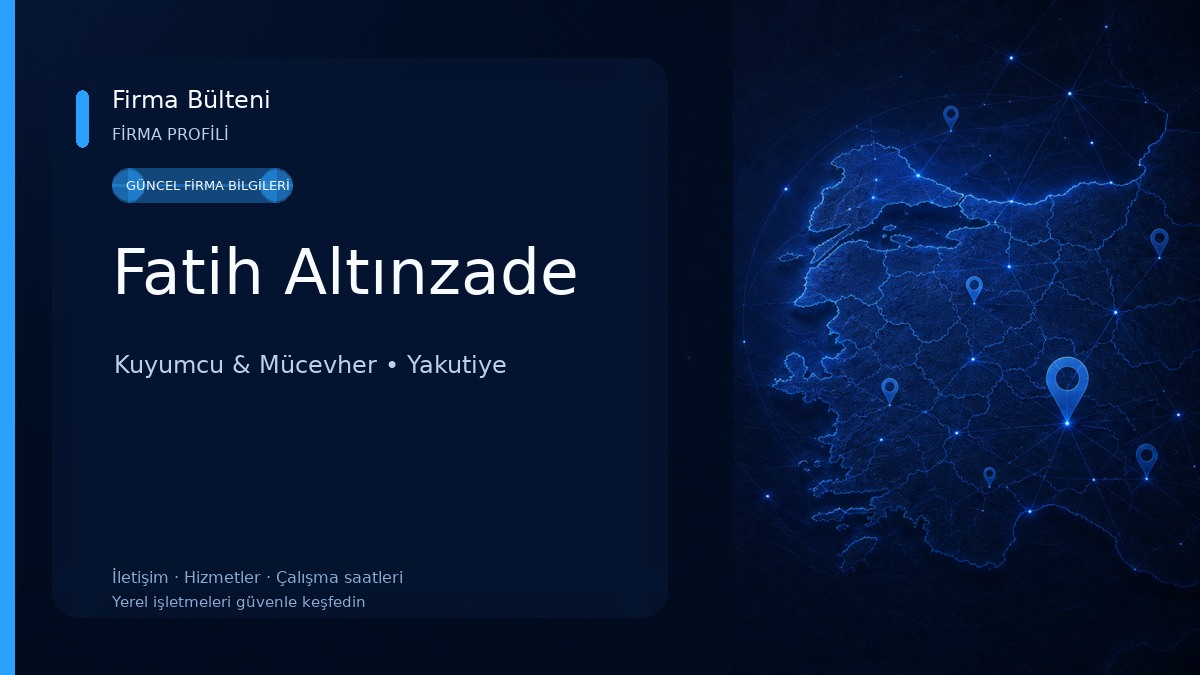 Fatih Altınzade Kuyumcu & Mücevher