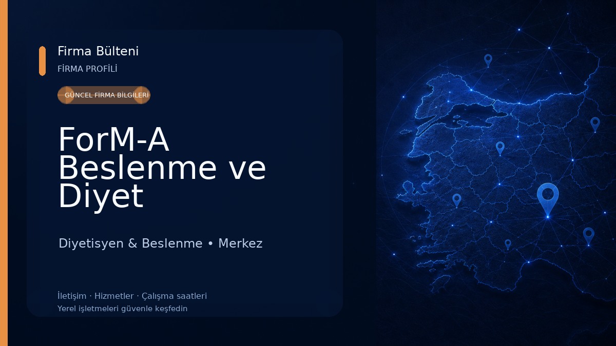 ForM-A Beslenme ve Diyet Danışmanlık Merkezi Diyetisyen & Beslenme