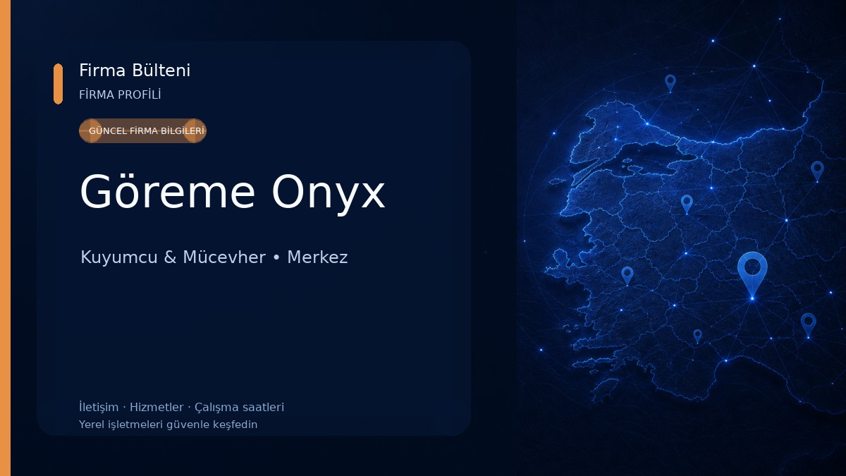 Göreme Onyx Kuyumcu & Mücevher