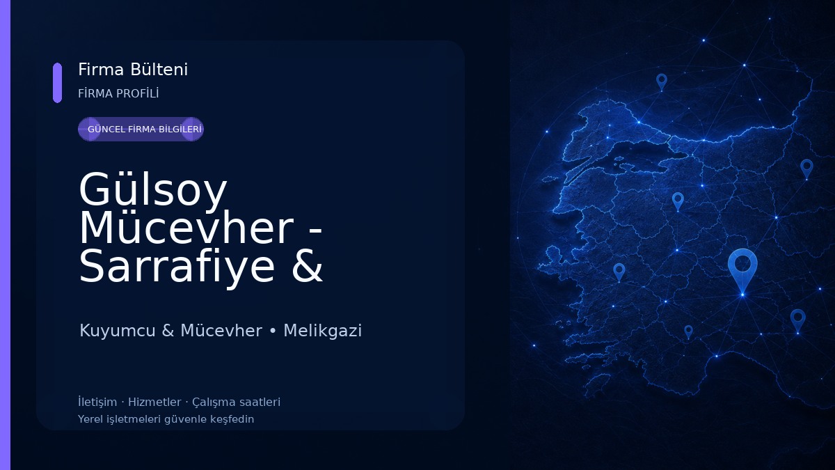 Gülsoy Mücevher - Sarrafiye & Kuyumculuk Kuyumcu & Mücevher