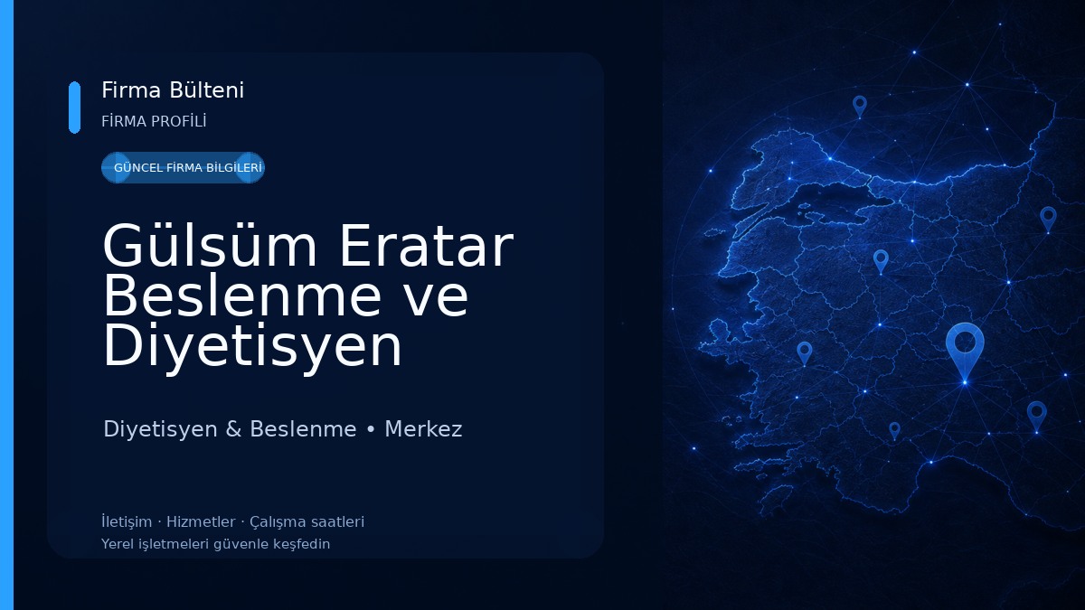 Gülsüm Eratar Beslenme ve Diyetisyen Danışmanlığı Diyetisyen & Beslenme