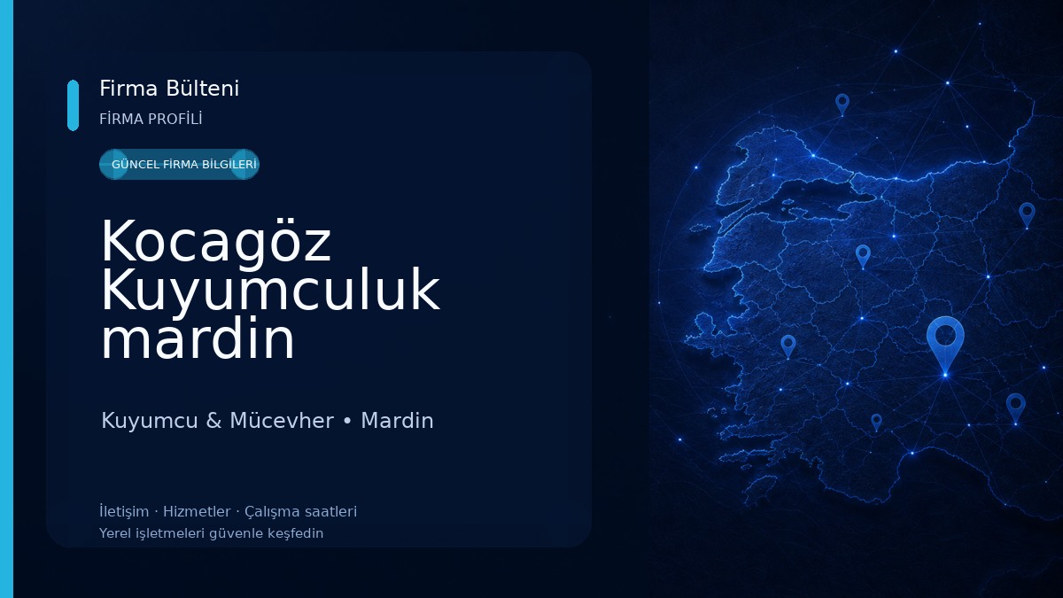 Kocagöz Kuyumculuk mardin Kuyumcu & Mücevher