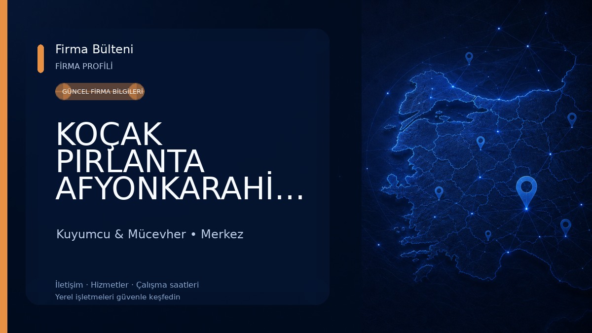 KOÇAK PIRLANTA AFYONKARAHİSAR-ERBAŞ KUYUMCULUK