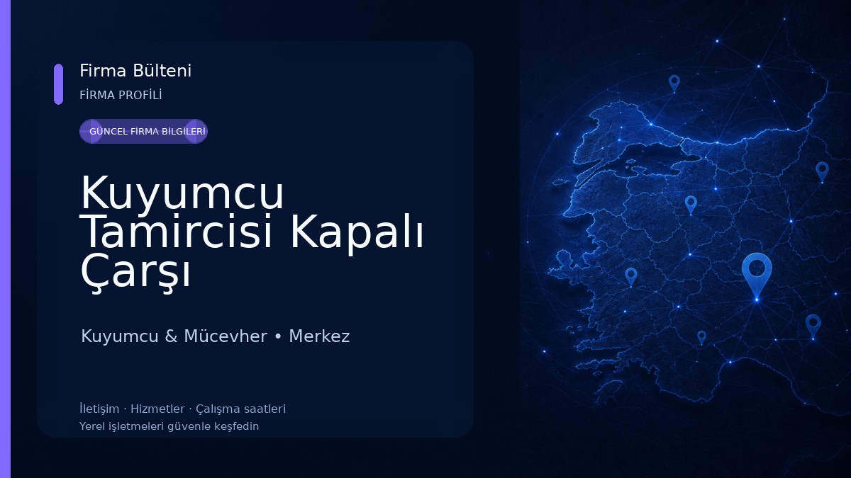 Kuyumcu Tamircisi Kapalı Çarşı Kuyumcu & Mücevher