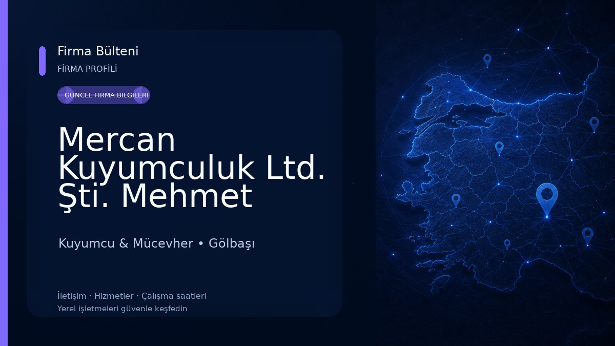 Mercan Kuyumculuk Ltd. Şti. Mehmet Dolma Kuyumcu & Mücevher