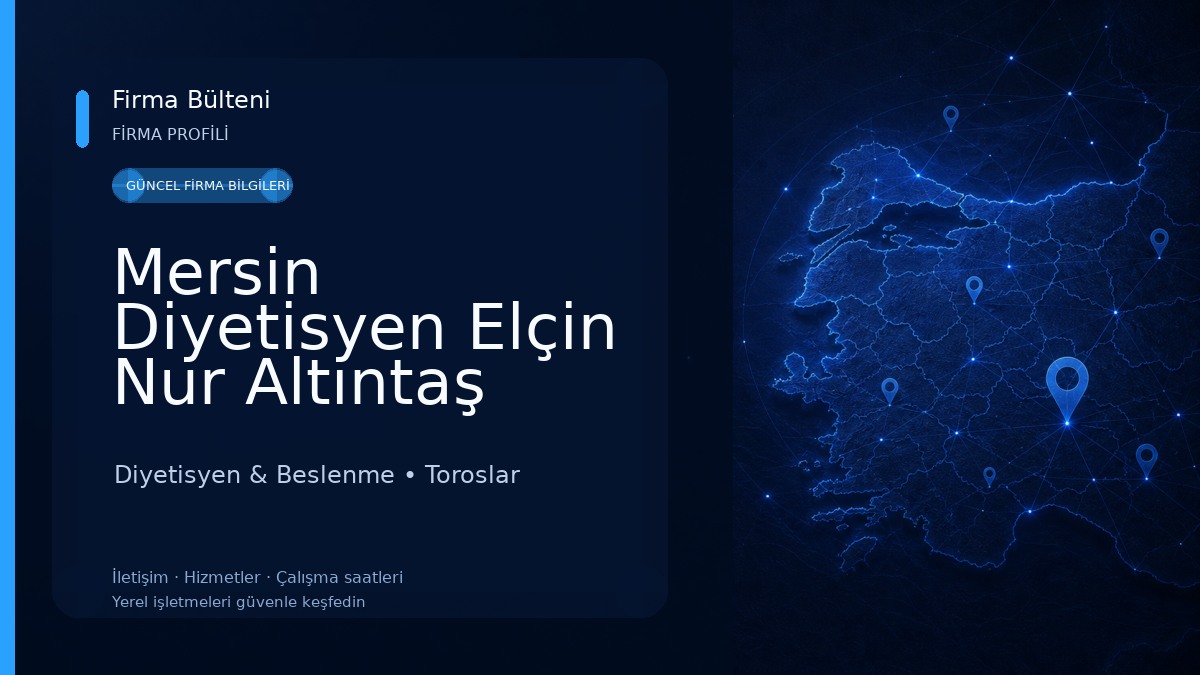 Mersin Diyetisyen Elçin Nur Altıntaş 