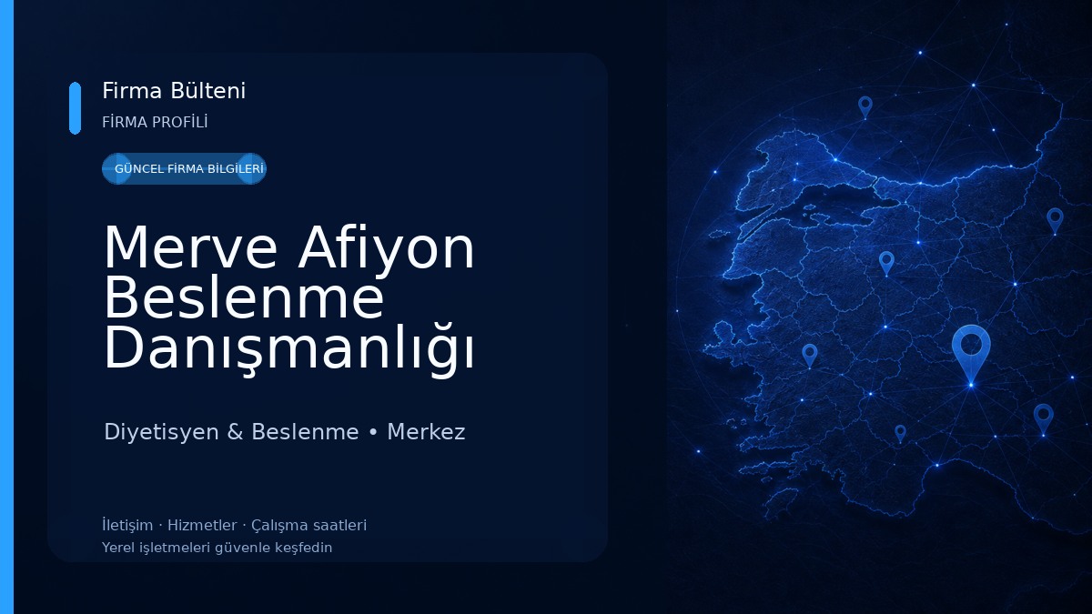 Merve Afiyon Beslenme Danışmanlığı Diyetisyen & Beslenme