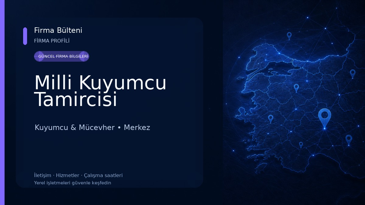 Milli Kuyumcu Tamircisi