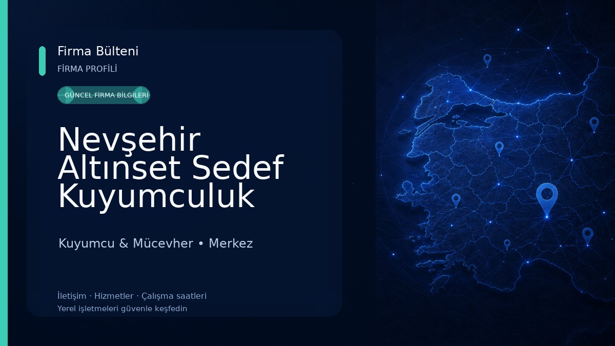 Nevşehir Altınset Sedef Kuyumculuk