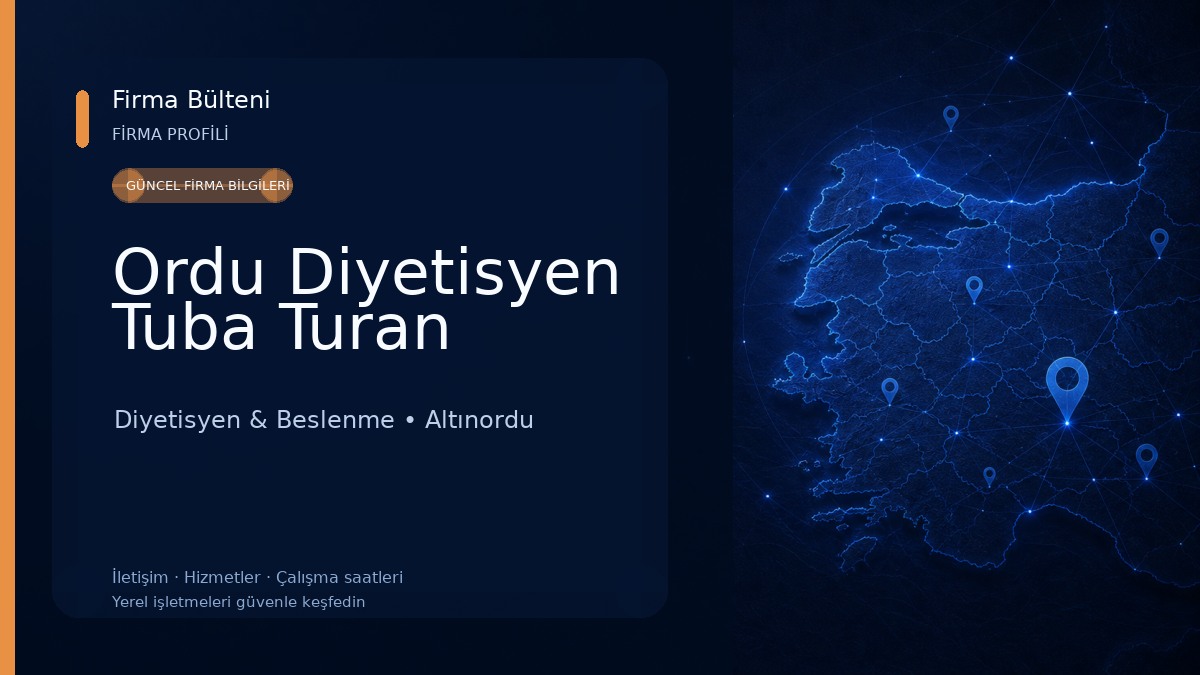 Ordu Diyetisyen Tuba Turan Diyetisyen & Beslenme