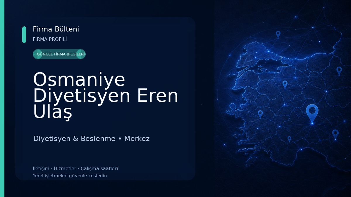 Osmaniye Diyetisyen Eren Ulaş