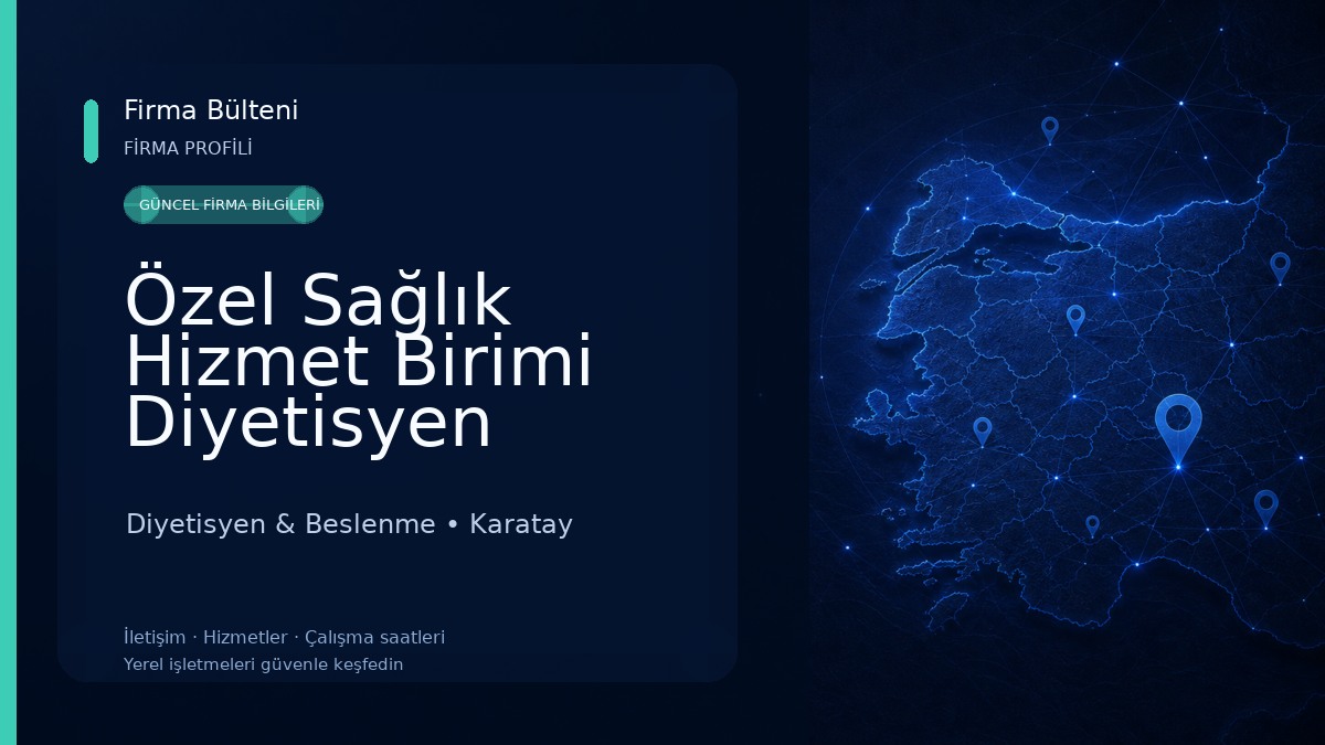 Özel Sağlık Hizmet Birimi Diyetisyen Ceyda ÇINAR Diyetisyen & Beslenme
