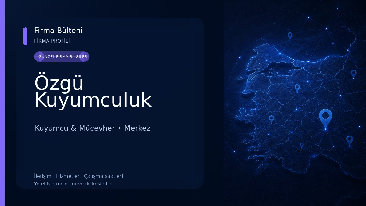 Özgü Kuyumculuk Kuyumcu & Mücevher