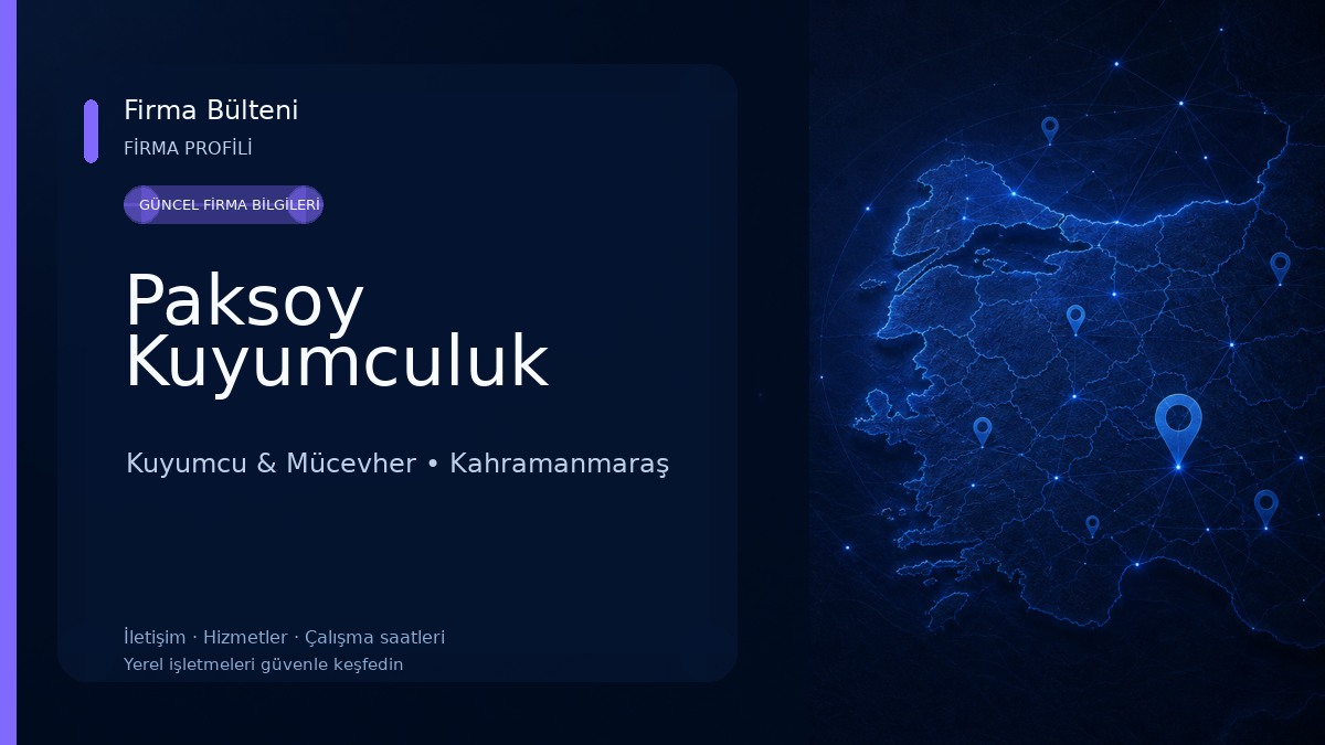 Paksoy Kuyumculuk Kuyumcu & Mücevher