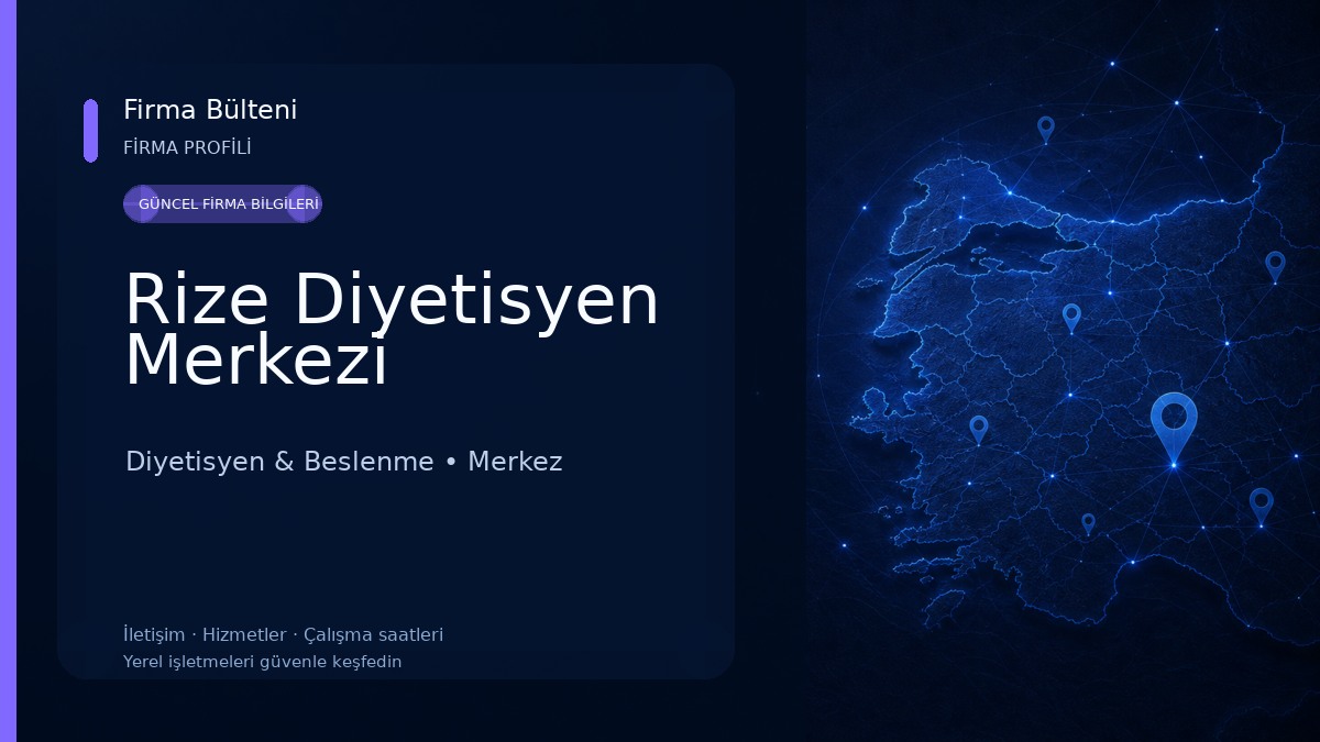 Rize Diyetisyen Merkezi Diyetisyen & Beslenme