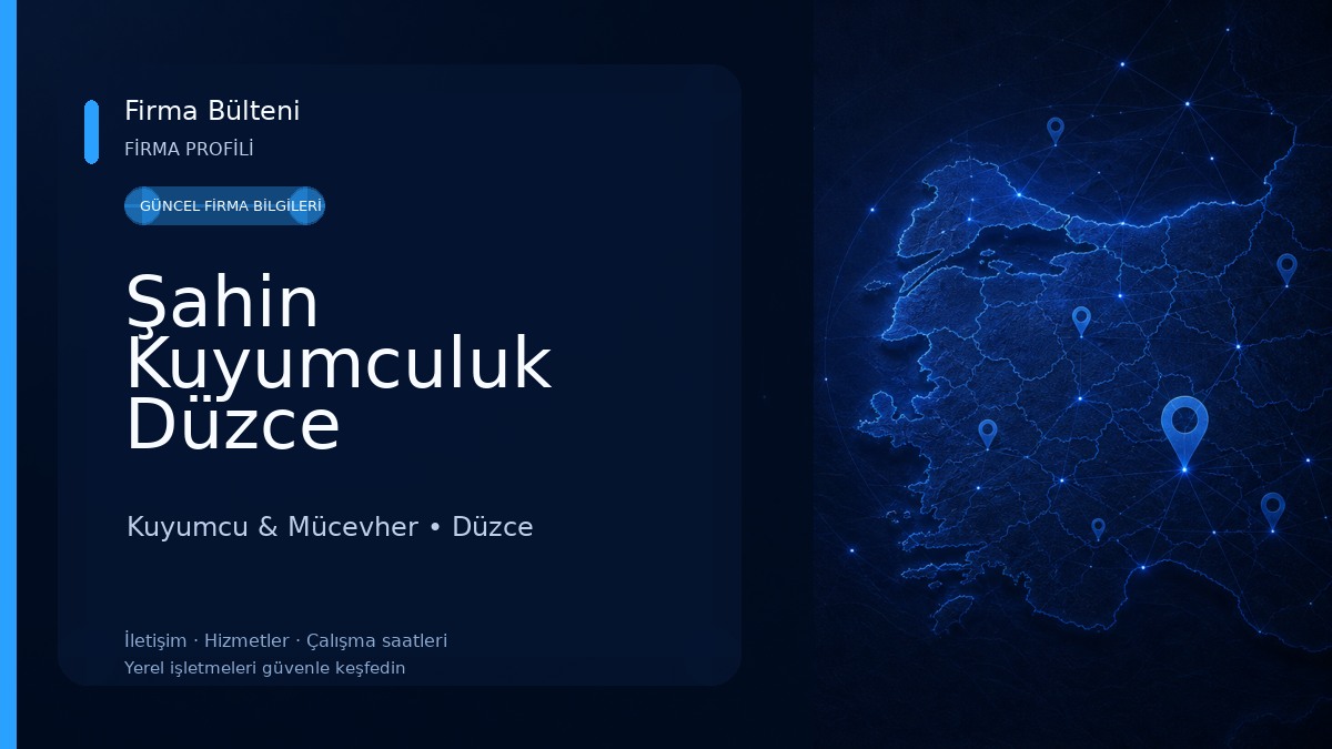 Şahin Kuyumculuk Düzce Kuyumcu & Mücevher