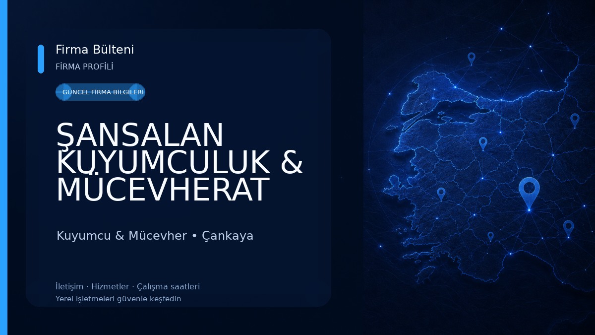 ŞANSALAN KUYUMCULUK & MÜCEVHERAT Kuyumcu & Mücevher