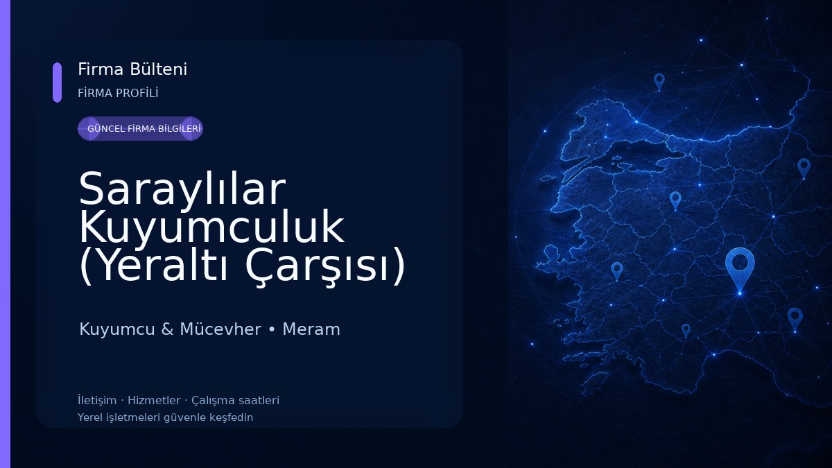 Saraylılar Kuyumculuk (Yeraltı Çarşısı) Kuyumcu & Mücevher
