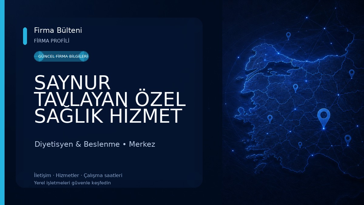 SAYNUR TAVLAYAN ÖZEL SAĞLIK HİZMET BİRİMİ ( FİZYOTERAPİST & DİYETİSYEN )