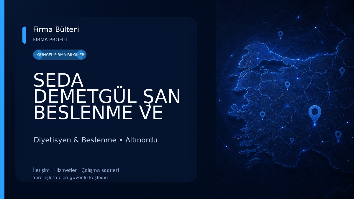 SEDA DEMETGÜL ŞAN BESLENME VE DİYET DANIŞMANLIK MERKEZİ