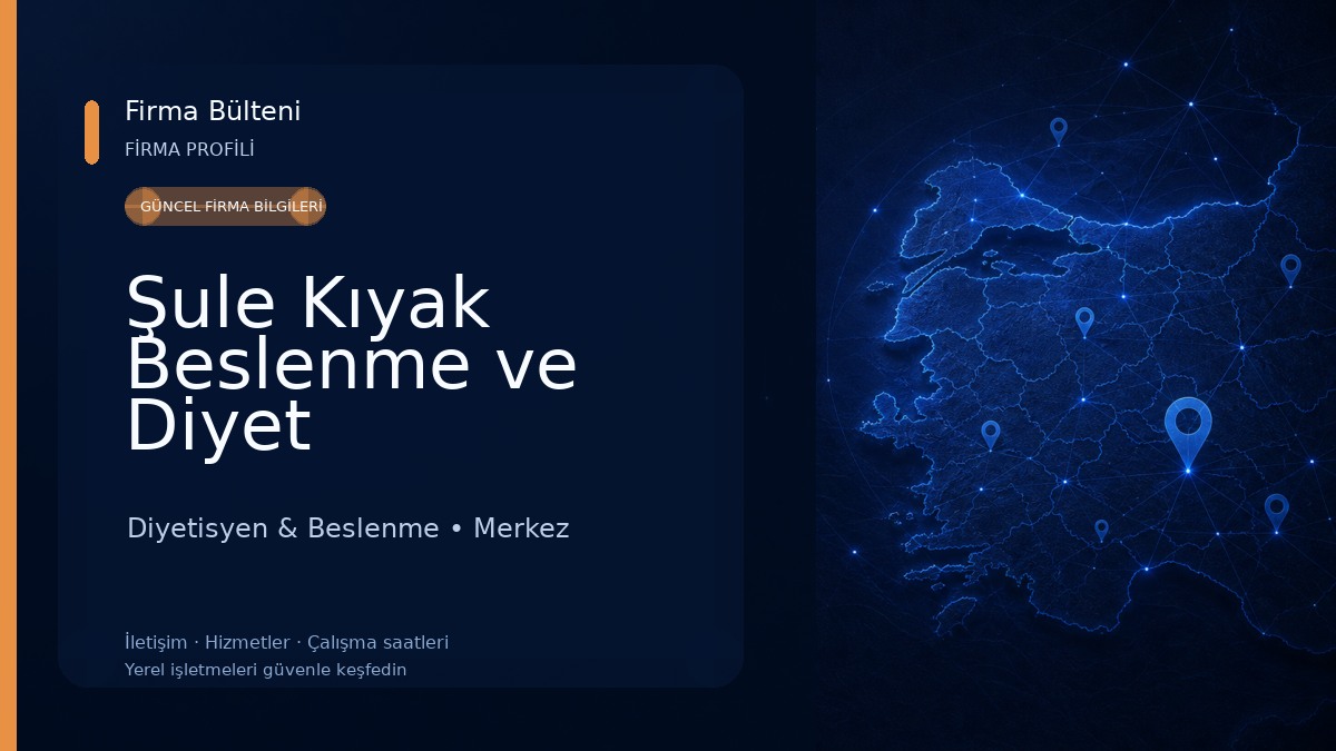 Şule Kıyak Beslenme ve Diyet Danışmanlık Diyetisyen & Beslenme