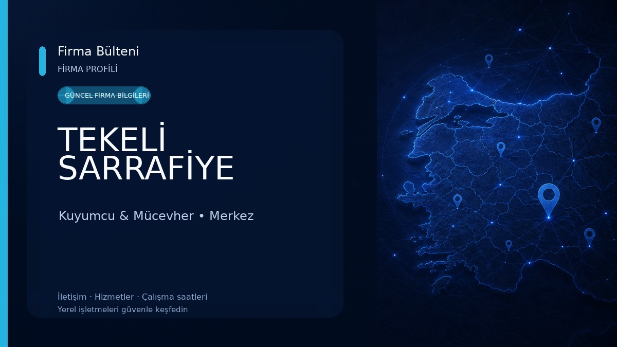 TEKELİ SARRAFİYE Kuyumcu & Mücevher